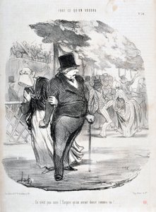 عمل فني من قبل هونور دومير (1808-1879). يعود تاريخ Charivari إلى عام 1849: Serie ALL What You Will "" ليس تحت الإمبراطورية أننا نرقص هكذا! ... "متحف الفنون الجميلة - PALACE LONGCHAMP، MARSEILLE بواسطة الشرف دومييه