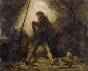 الوقفة الاحتجاجية دون دون كيشوت 1855-1856 بواسطة الشرف دومييه