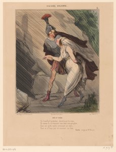 كاريكاتير اينيس وديدو Enée et Didon (العنوان على الكائن) رسوم كاريكاتورية لشخصيات قديمة (عنوان السلسلة) Histoire Ancienne (عنوان السلسلة على الكائن) بواسطة أوبيرت وسي.