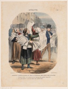 باعة الصحف الشؤون الجارية (عنوان المسلسل) Actualites (عنوان السلسلة على الكائن) بواسطة الشرف دومييه