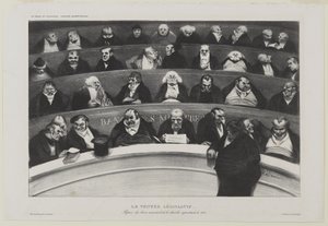 Le Ventre Législatif: جانب من مقاعد ministériels de la chambre Improstitée de 1834 ، أو The Legislative Belly: منظر للمقاعد الوزارية في غرفة الدعارة لعام 1834 بواسطة الشرف دومييه