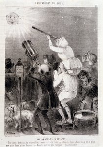 Les amateurs d'Eclipse - نقش من قبل Daumier ، في "" Charivari "" "، v 1840 بواسطة الشرف دومييه