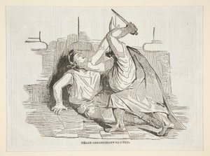 نيرو يقتل والدته ، من تشريفاري 9 أبريل 1834 بواسطة الشرف دومييه