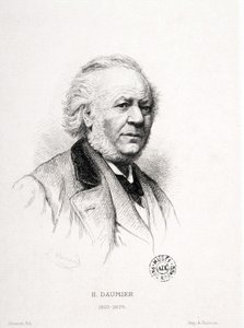 بورتريه أونوريه دومير (1808-1879) ، نقاش ورسام ونحات فرنسي. نقش ماسارد. قاتمة: 15 × 11.5 سم. متحف أربود. بواسطة الشرف دومييه