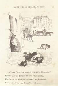 تذكارات من كوليرا موربوس ، 1840 بواسطة الشرف دومييه