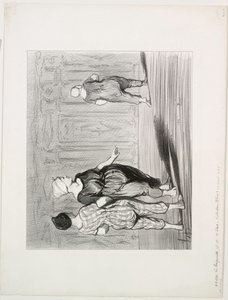 The Bathers ، اللوحة 15: إنها مرة أخرى ، أزياء جميلة ، Madame Coquardeau !، 1847. بواسطة الشرف دومييه