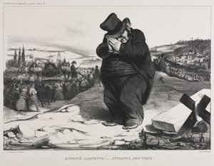 لوحة الجمعية الشهرية 22: فشل لافاييت! إنه يخدمك ، يا صديقي القديم !، 1834. بواسطة الشرف دومييه
