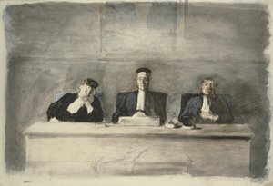 القضاة الثلاثة ، 1858-1860 بواسطة الشرف دومييه