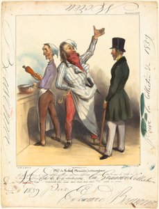 السيد دي روبرت ماكير ريستوراتور بواسطة Honoré Daumier و Edouard Bouvenne
