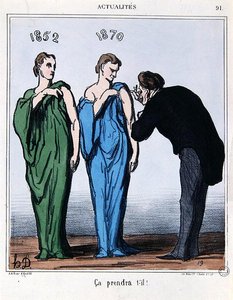 رسم كاريكاتوري عن استفتاء الثامن من مايو ١٨٧٠ ، من Le Charivari (لون ليثو) بواسطة الشرف دومييه