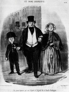 Les Bons Bourgeois - بقلم دومير في "" Charivari "بتاريخ 16/09/1846. بواسطة الشرف دومييه