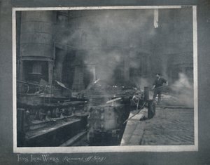 تيز الأشغال الحديدية - الجري خارج الخبث ، 1919 بواسطة هود وشركاه المحدودة