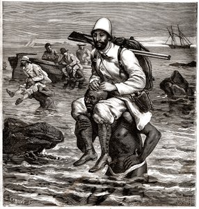 لويس بوسينارد يهبط في طنجة على ظهر حاملة طائرات بواسطة هوراس كاستيلي