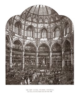 قاعة المجلس الجديد Guildhall ، 1884 ، 1886 بواسطة هوراس جونز