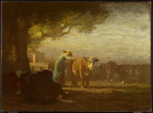 Milkyard ، c.1908 بواسطة هوراشيو ووكر