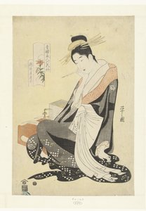 مومس موروكوشي من منزل إتشيزينيا النمر ليلى Echizenya Morokoshi (العنوان على الكائن) ست جميلات من بيوت المتعة مقارنة بالزهور. (عنوان المسلسل) سيرو بيجين روكاسين (عنوان المسلسل على الكائن) بواسطة نيشيمورا يوهاتشي