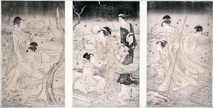 اليراعات الصيد في الليل ، 1796-97 (نسخة خشبية) بواسطة Hosoda eisi