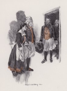 رسم إيضاحي لإيفانجلين ، قصة أركادي ، بقلم هنري وادزورث لونجفيلو (ليتو) بواسطة هوارد تشاندلر (بعد) كريستي