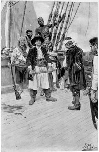 أخذ الكابتن تونغريلو أكبر صورة توضيحية من كتاب "New York Colonial Privateers" بقلم توماس أ. جانفييه ، الحانة. في مجلة هاربر 1895 بواسطة هوارد بايل