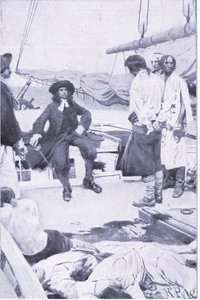 العقيد بريت والقراصنة ، من كتاب هوارد بيرز للكتاب القراصنة الذي نشره هاربر وبروس ، 1921 بواسطة هوارد بايل