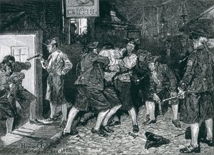عصابة الصحافة في نيويورك ، من مجلة هاربر ، 1882 بواسطة هوارد بايل