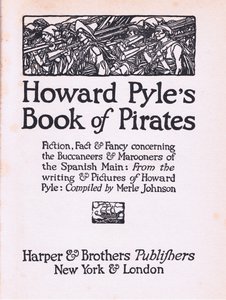 صفحة العنوان ، من كتاب Howard Pyles of Pirates Book الذي نشره Harper & Bros ، 1921 بواسطة هوارد بايل