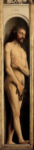 آدم ، تفاصيل من الجناح الأيسر لمذبح غينت بواسطة Hubert & Jan van (1390 1441) Eyck