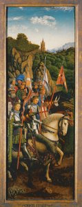 فرسان المسيح، من الجانب الأيسر لمذبح غنت بواسطة Hubert & Jan van (1390 1441) Eyck