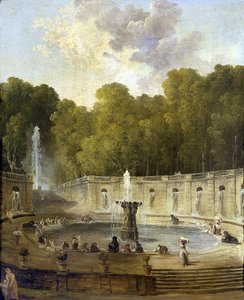 Lavandieres dans un parc - Washerwomen in a park - رسم بواسطة Hubert Robert (1733-1808) - كاليفورنيا 1775 - زيت على قماش - 56x45،5 - Petit Palais ، Musee des Beaux-Arts de la Ville de Paris بواسطة هوبير روبرت