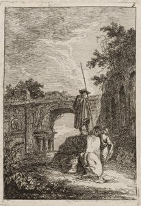 اللوحة الثامنة من أمسيات روما ، 1763-1764 بواسطة هوبير روبرت
