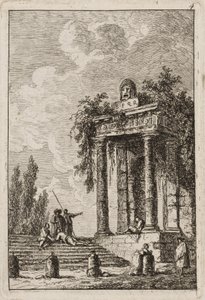اللوحة الرابعة من أمسيات روما ، 1763-1764 بواسطة هوبير روبرت