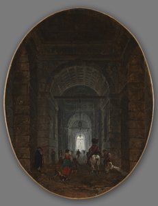 مغارة Posillipo ، c.1769 بواسطة هوبير روبرت