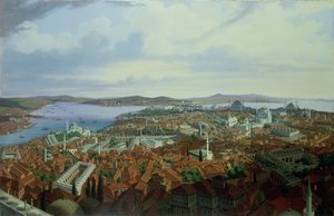 بانوراما القسطنطينية من السليمانية كاميي ، 1844