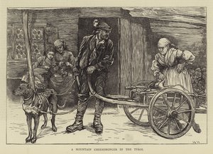 تاجر جبن الجبل في التيرول بواسطة Hubert von Herkomer