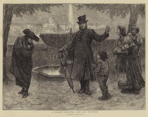 الكاردينال الروماني ورجله بواسطة Hubert von Herkomer
