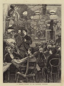 حفل تدخين من قبل التنزه المتجولون بواسطة Hubert von Herkomer