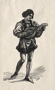 تروبادور. بواسطة Hubert von Herkomer