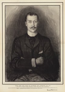 صاحب السمو الملكي دوق كلارنس وأفونديل الراحل ، KG ، KP بواسطة Hubert von Herkomer