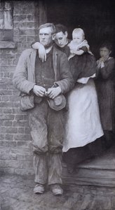 On Strike (litho) بواسطة Hubert von Herkomer