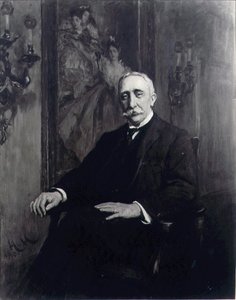 صورة للسير كارل ماير (1851-1922) حوالي عام 1910 (زيت على قماش) بواسطة Hubert von Herkomer