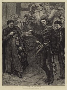 روما ، في الملجأ بواسطة Hubert von Herkomer