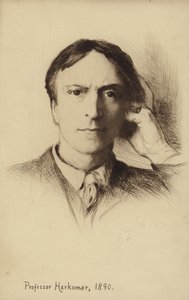 صورة ذاتية للفنان البريطاني Hubert Herkomer بواسطة Hubert von Herkomer