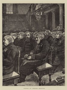 الأحد في مستشفى تشيلسي بواسطة Hubert von Herkomer