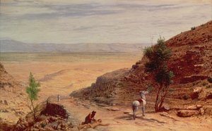 الطريق بين القدس وأريحا بواسطة Hubert von Herkomer
