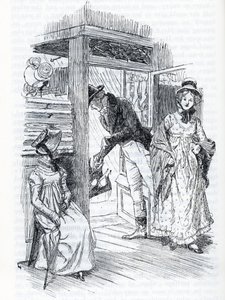 "Emma explains she is the one who arrange the wedding of Miss Taylor and Mr Weston" (illustration) بواسطة هيو طومسون