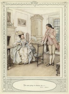 رسم توضيحي لـ Goldsmith&39;s She Stoops to Conquer