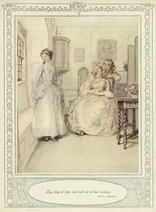 رسم توضيحي لـ Goldsmith&39;s She Stoops to Conquer