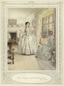 رسم توضيحي لـ Goldsmith&39;s She Stoops to Conquer