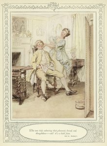 رسم توضيحي لـ Goldsmith&39;s She Stoops to Conquer