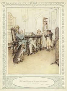 رسم توضيحي لـ Goldsmith&39;s She Stoops to Conquer بواسطة هيو طومسون